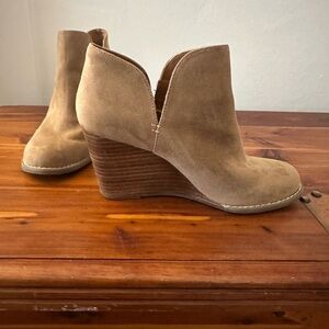 Suede Wedge Bootie